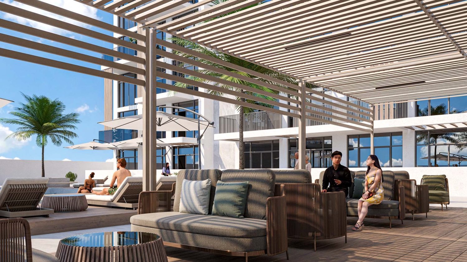 Квартира с 1 спальней в Serene Gardens, Al Furjan, ОАЭ № 60970