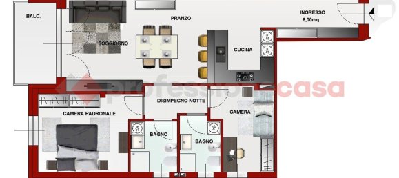 3 rooms Apartment in Rovellasca, Italy No. 5741 8