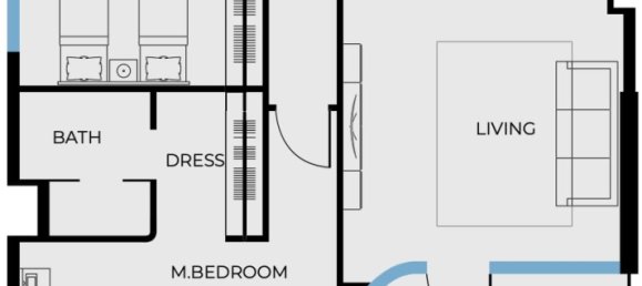 Apartamento T2 em Coastal Heaven, Deira, UAE N.º 64883 6