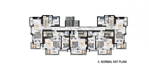 2غرفة شقة في Kestel, Turkey رقم 10156 23