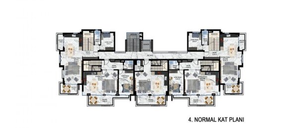 2غرفة شقة في Kestel, Turkey رقم 10156 26