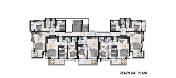 2غرفة شقة في Kestel, Turkey رقم 10156 25