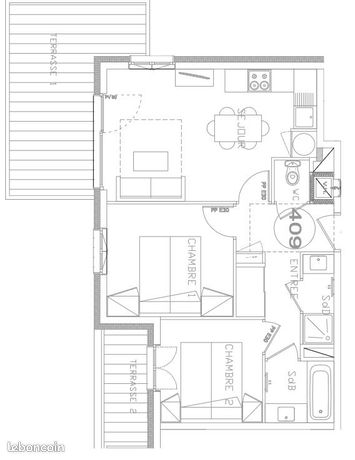 Apartamento de 2 dormitorios en Beaufort, France No. 304464