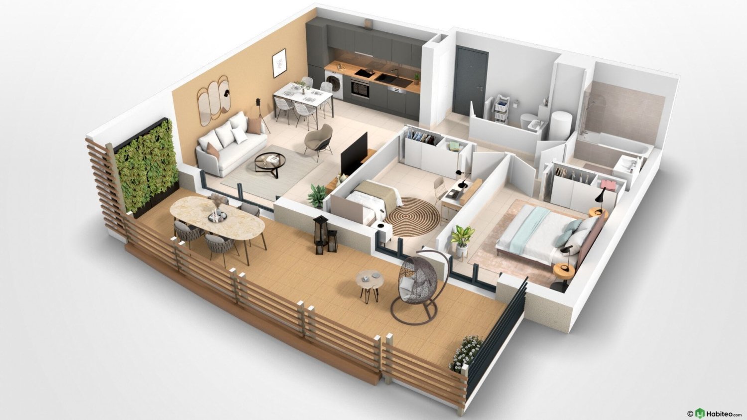 2 غرف نوم شقة في Ajaccio, France رقم 81085