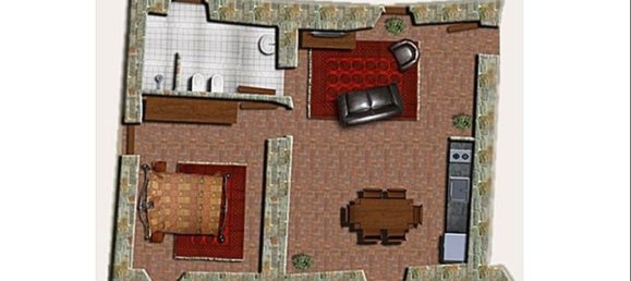 Квартира с 2 комнатами в Кортона, Италия № 127188 10