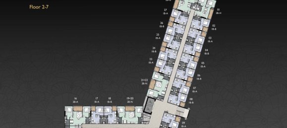 2 Schlafzimmer Wohnung in Zenith Pattaya, Pattaya, Thailand, Nr. 32787 3