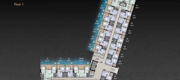 2 Schlafzimmer Wohnung in Zenith Pattaya, Pattaya, Thailand, Nr. 32787 2