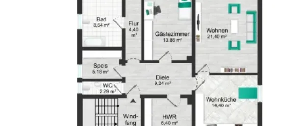 6 غرف نوم تاون هاوس في Ingolstadt, Germany رقم 248519 14