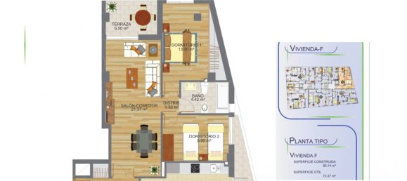 Apartamento T2 em Aguilas, Spain N.º 7102 21