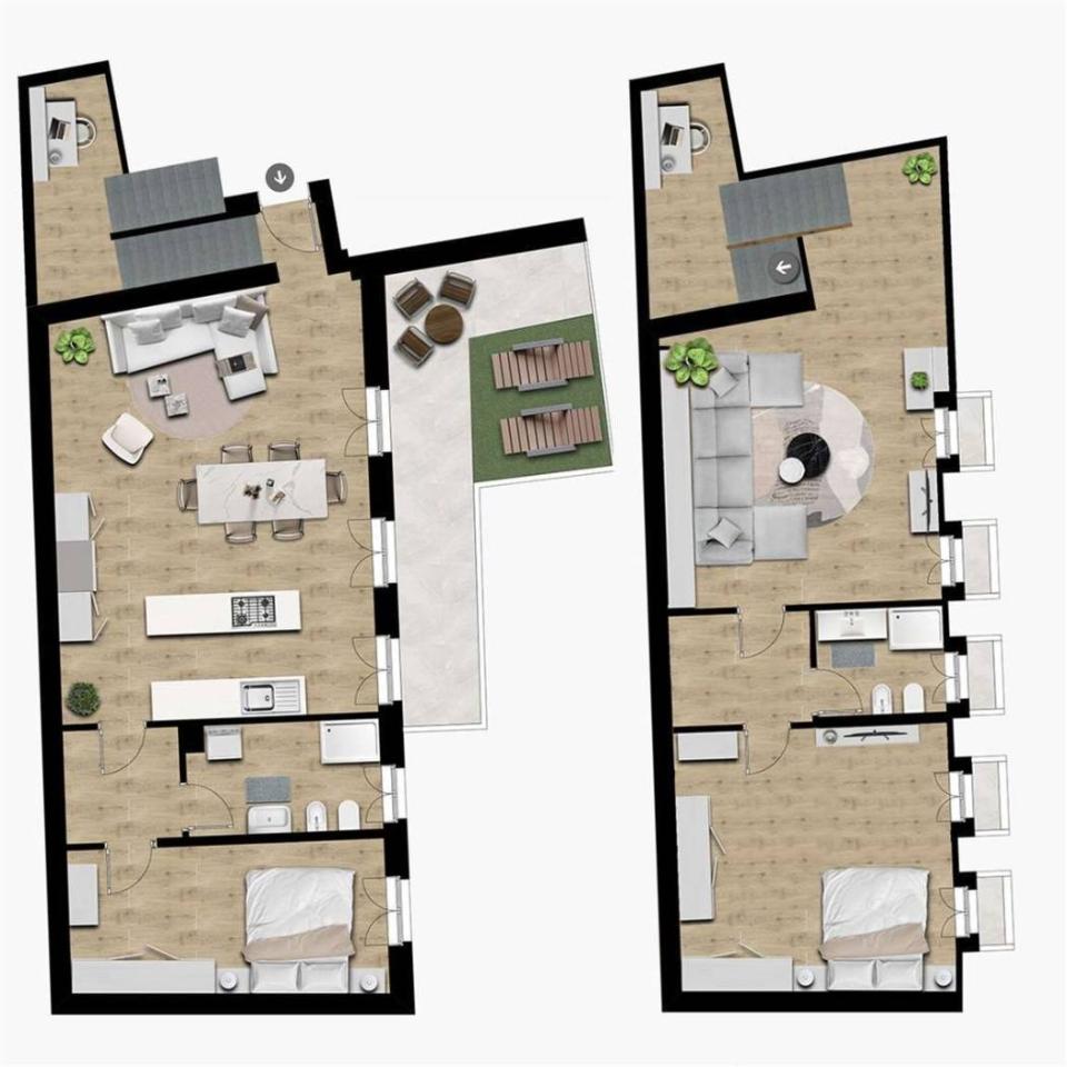 3 rooms Apartment in Turin, Italy No. 38524