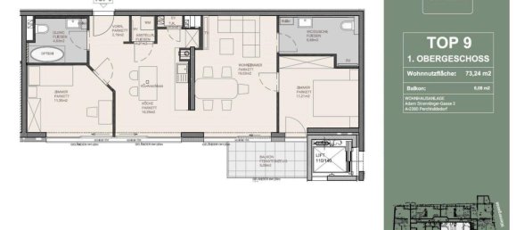 3-salle Appartement à Perchtoldsdorf, Austria No. 190943 4