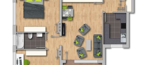 2 غرف نوم شقة في Mettmann, Germany رقم 271591 14