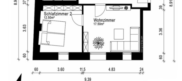 Квартира с 2 спальнями в Зале, Германия № 257995 10