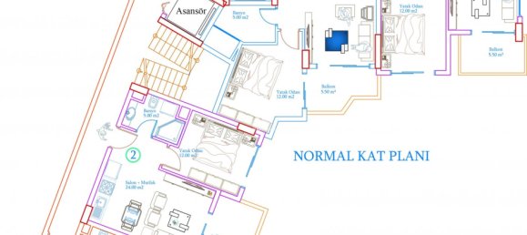 Penthouse 2+1 in Avsallar, Turkey No. 2730 2