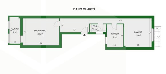 3-Zimmer Wohnung in Bari, Italy, Nr. 20681 25