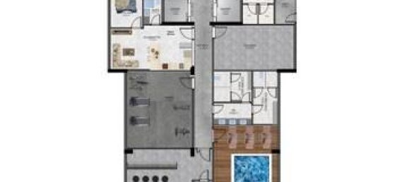 Penthouse de 2 divisões em Alanya, Turkey N.º 9801 7