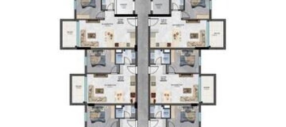 Penthouse de 2 divisões em Alanya, Turkey N.º 9801 8