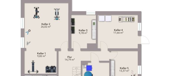 2 غرف نوم منزل في Hesse, Germany رقم 259309 17