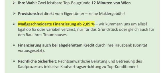 Grundstück in Gänserndorf, Austria 617m², Nr. 144068 2