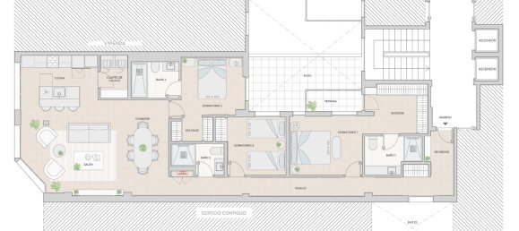 3 Schlafzimmer Wohnung in Madrid, Spain, Nr. 120007 11