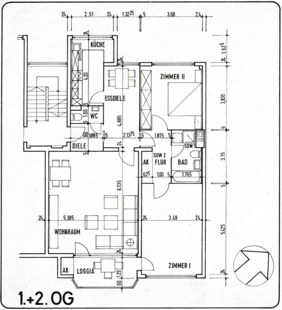 Квартира с 2 спальнями в Ланквиц, Германия № 63946