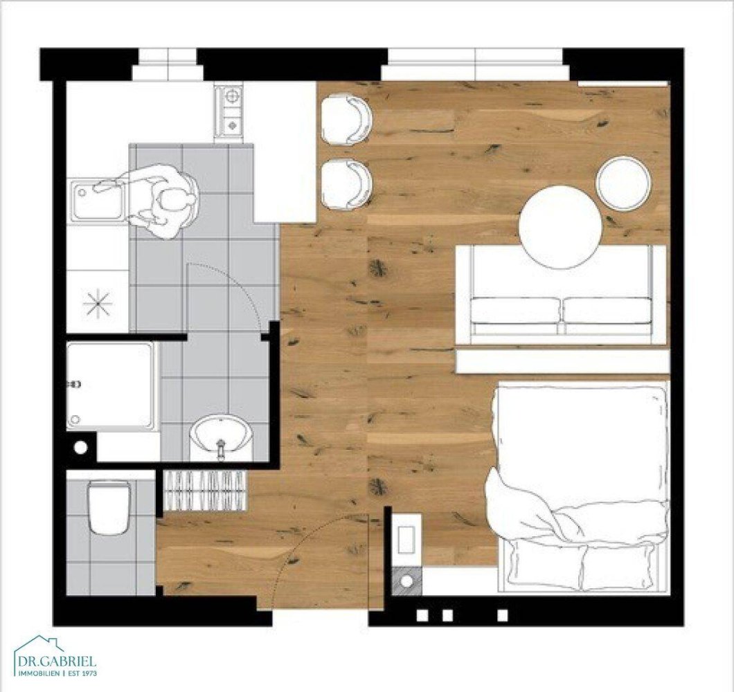 Студия в Швехат, Австрия № 173953