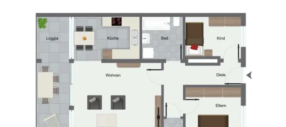 2 Schlafzimmer Wohnung in Coesfeld, Germany, Nr. 40229 10