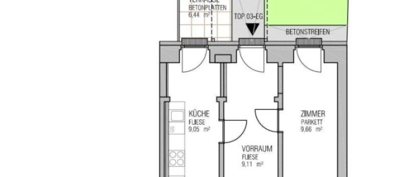 Apartamento de 2 divisões em Rudolfsheim-Funfhaus, Austria N.º 154882 10