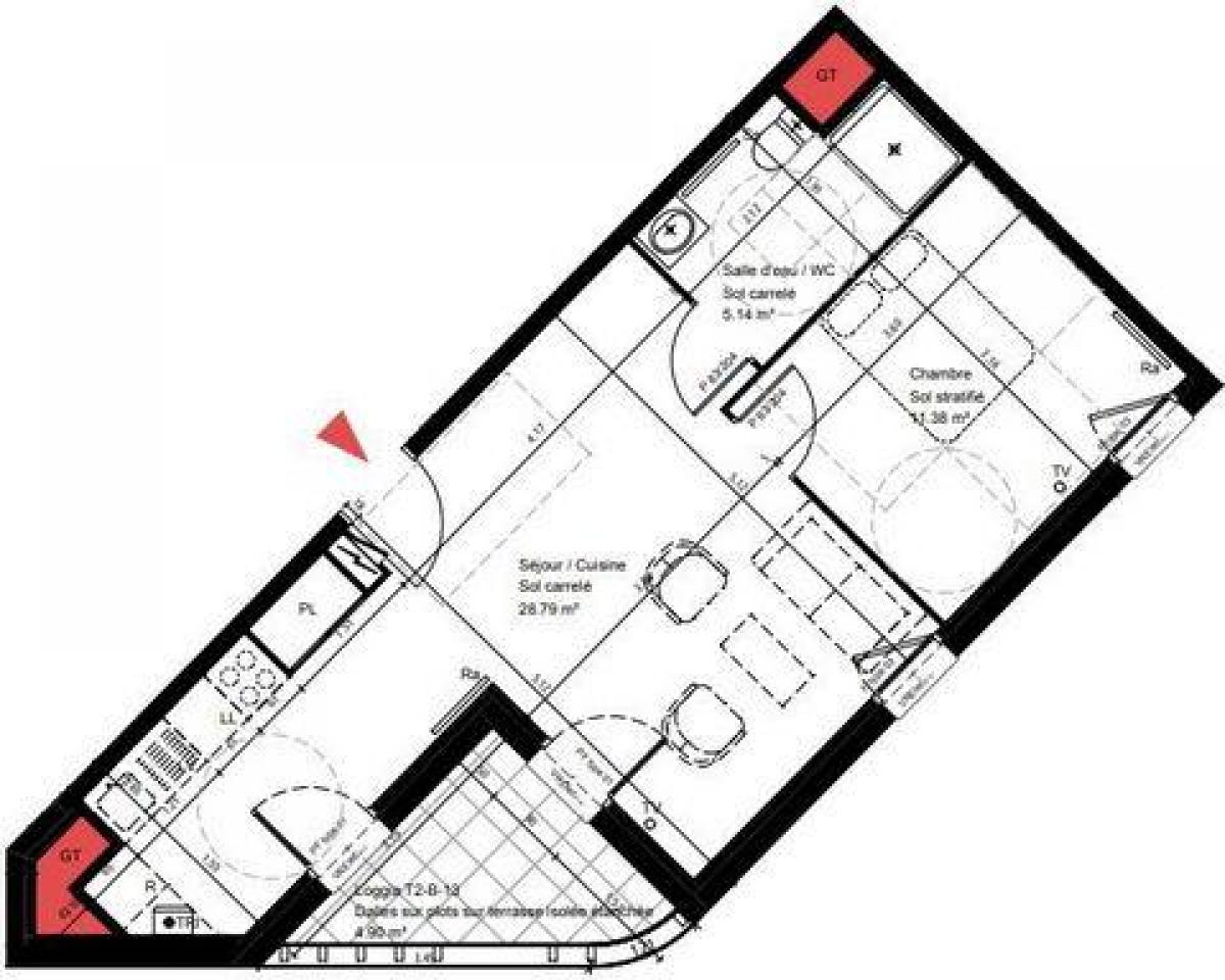 Studio in the Condo in Anglet, France No. 16431