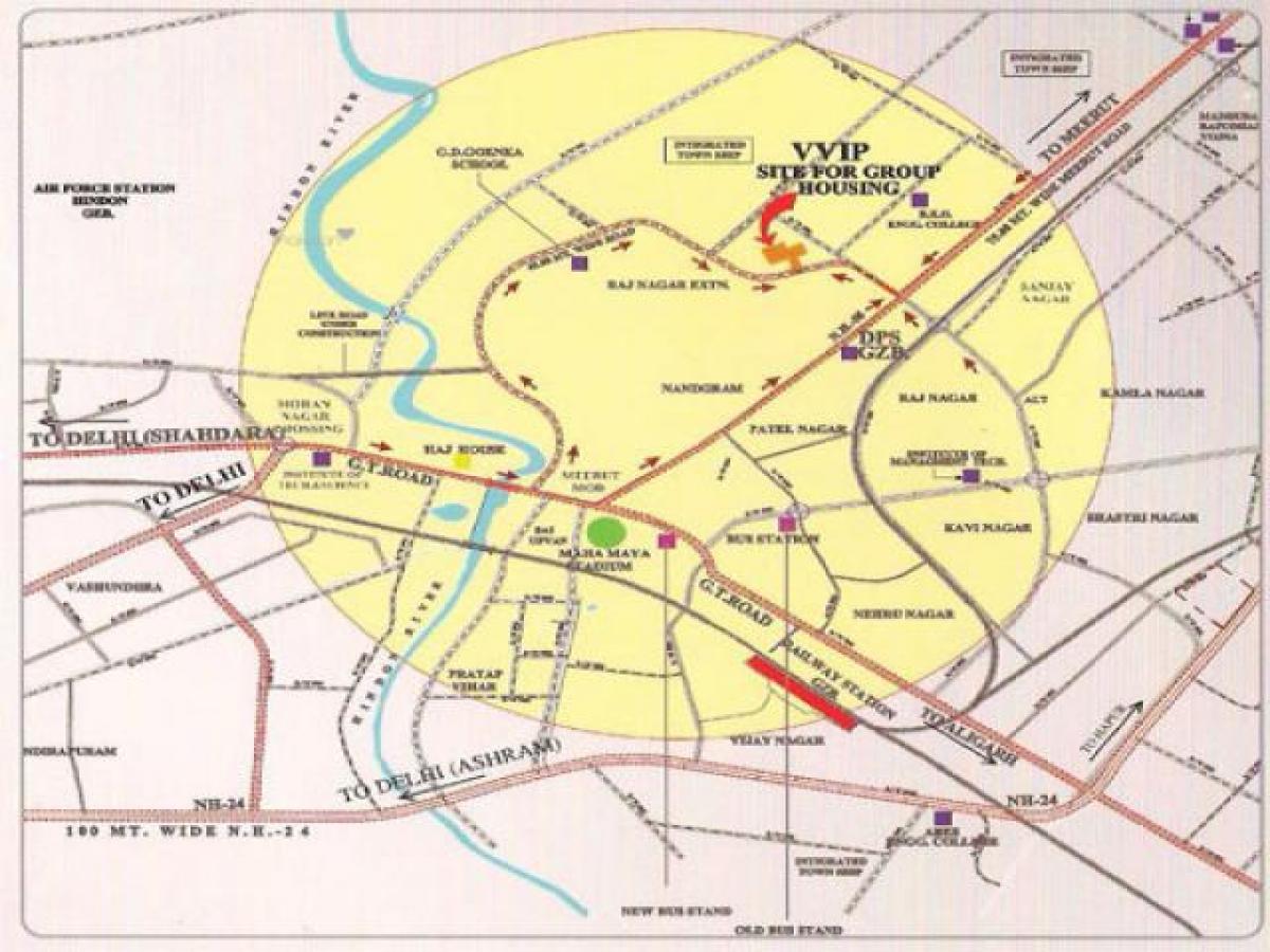 3 bedrooms House in Ghaziabad, India No. 57083