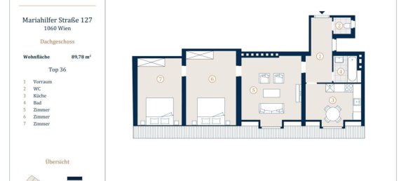 Apartamento de 3 habitaciónes en Mariahilf, Austria No. 191385 11