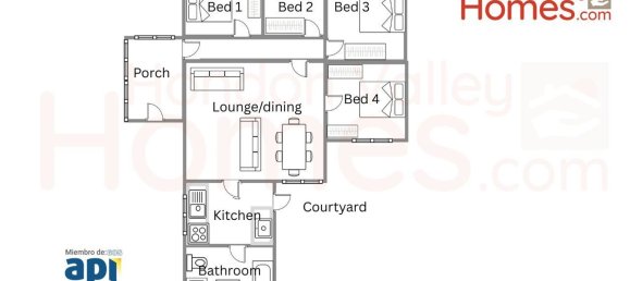 Дом с 4 спальнями в Моновар, Испания № 157804 42