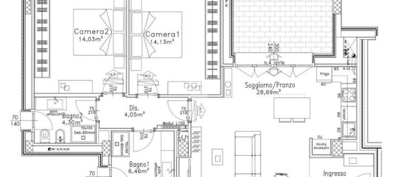 Квартира с 3 комнатами в Гранароло дель Эмилия, Италия № 41058 5