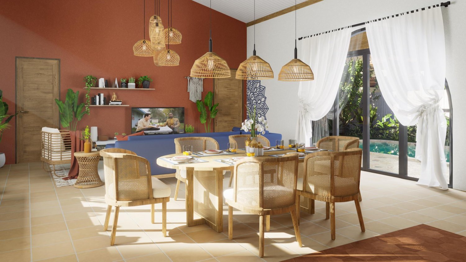 2 غرف نوم فيلا في Boho Terracotta Village, Koh Pha Ngan, Thailand رقم 31754