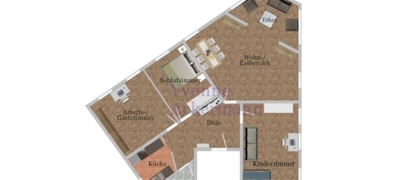 Квартира с 4 комнатами в Гамбург-Север, Германия № 264464 31