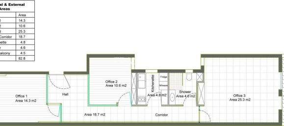 Büro in Ta' Xbiex, Malta 95m², Nr. 13452 2