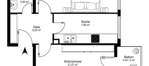 2 rooms Apartment in Bamberg, Germany No. 313163 23
