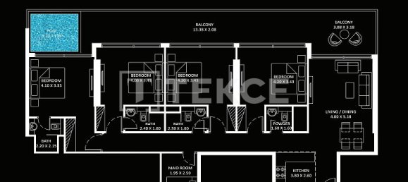 2 chambres Appartement à Jumeirah Lake Towers, UAE No. 53155 5