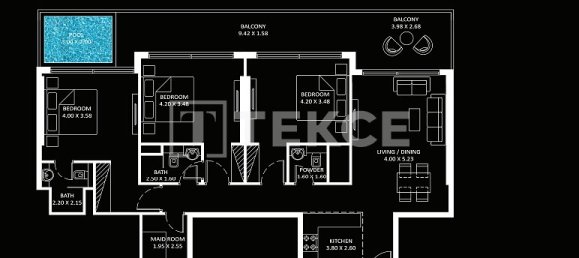 2 chambres Appartement à Jumeirah Lake Towers, UAE No. 53155 4