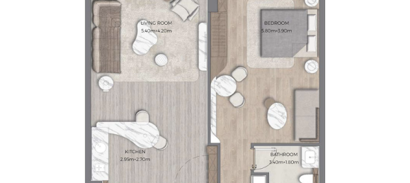 Apartamento T1 em Dubai, UAE N.º 121493 4