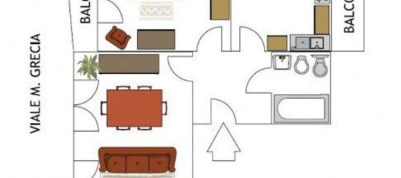 3-Zimmer Wohnung in Taranto, Italy, Nr. 254916 10