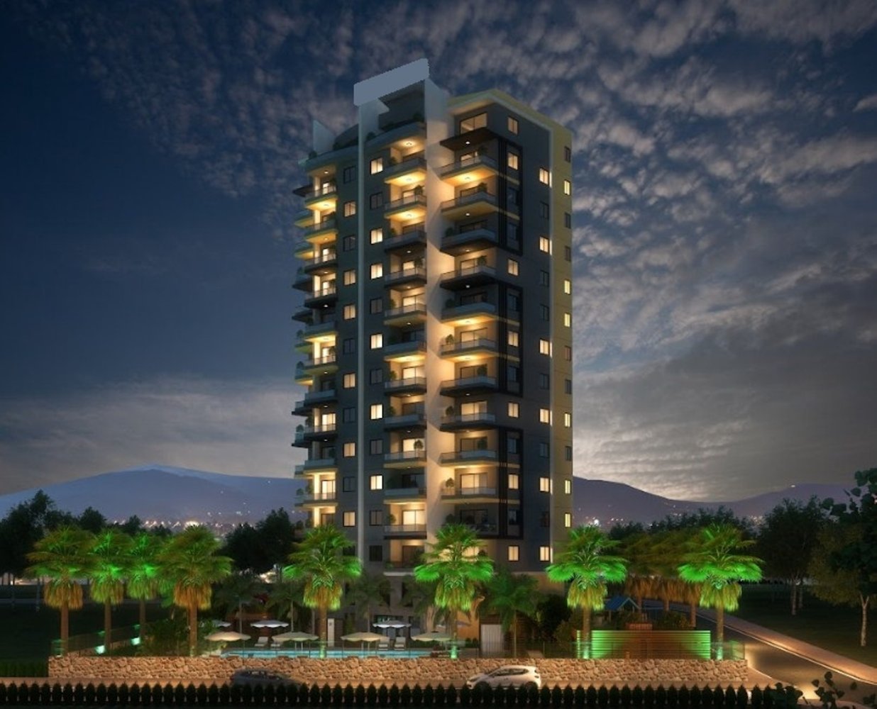 Квартира 1+1 в Мерсин, Турция № 41901