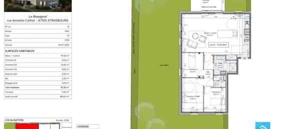 3 bedrooms Apartment in Strasbourg, France No. 68915 4