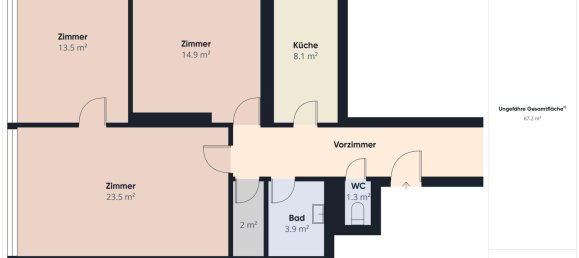 Квартира с 2 спальнями в Гензерндорф, Австрия № 127415 10