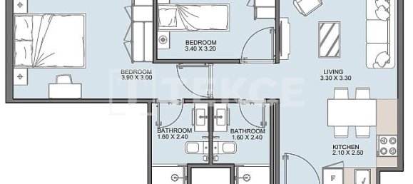 Apartamento de 1 dormitorio en Al Satwa, UAE No. 34254 11