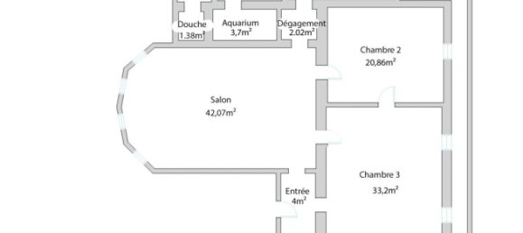 Квартира с 3 спальнями в Страсбург, Франция № 67812 16