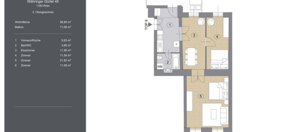 2-Zimmer Wohnung in Währing, Austria, Nr. 20880 25