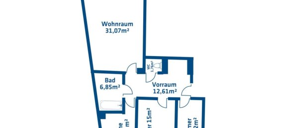 3 rooms Apartment in Brigittenau, Austria No. 161693 11