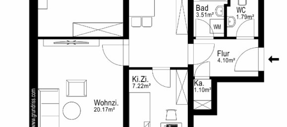 Apartamento de 2 habitaciónes en Munich, Germany No. 201517 7