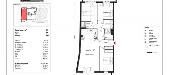 Apartamento T3 em Bayonne, France N.º 97120 5